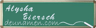 Alysha Biersch Visitenkarte